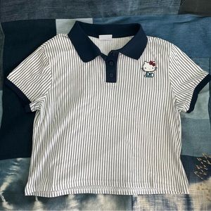 Hello Kitty navy polo shirt